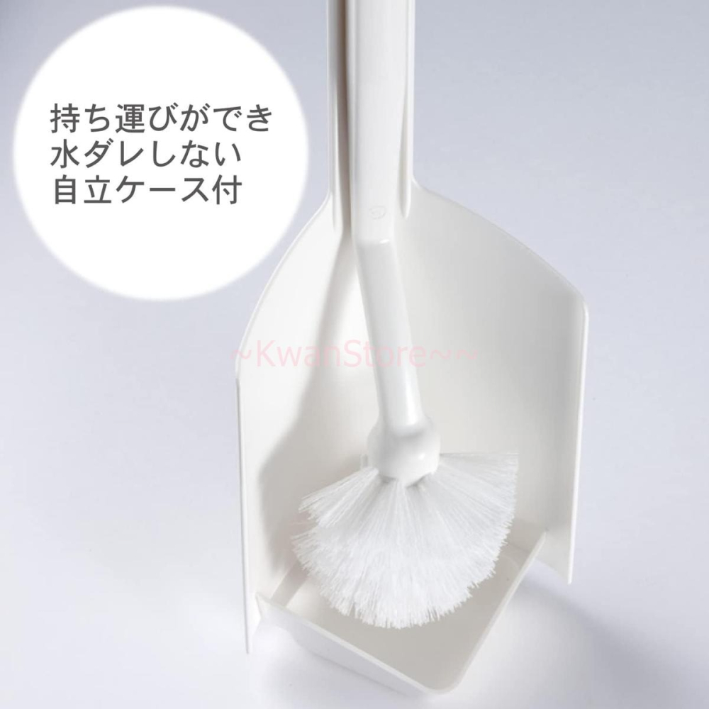 日本製 KOKUBO 小久保 浴廁垃圾桶與馬桶刷組 角落置物 馬桶刷+小型垃圾桶二合一-細節圖7