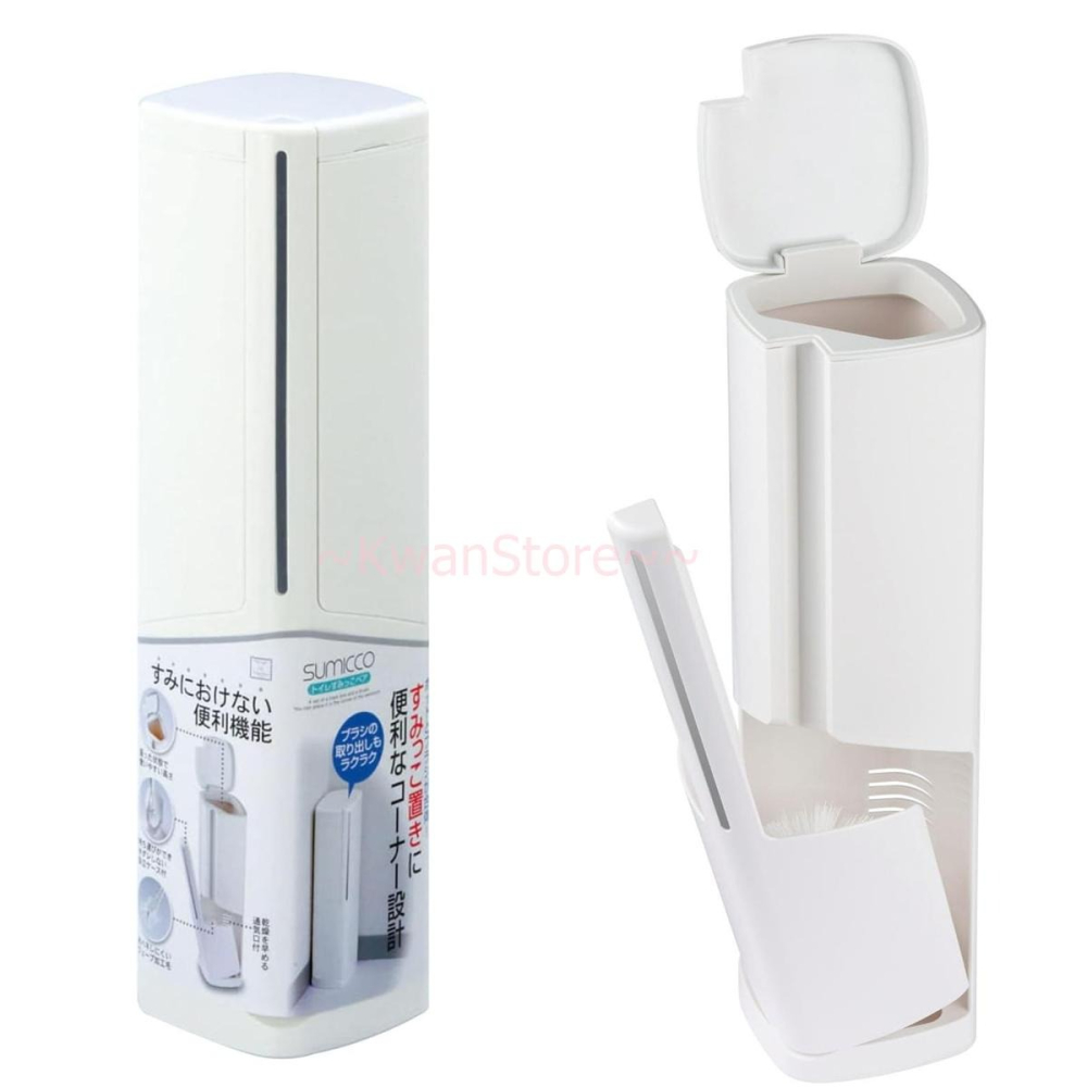 日本製 KOKUBO 小久保 浴廁垃圾桶與馬桶刷組 角落置物 馬桶刷+小型垃圾桶二合一-細節圖9