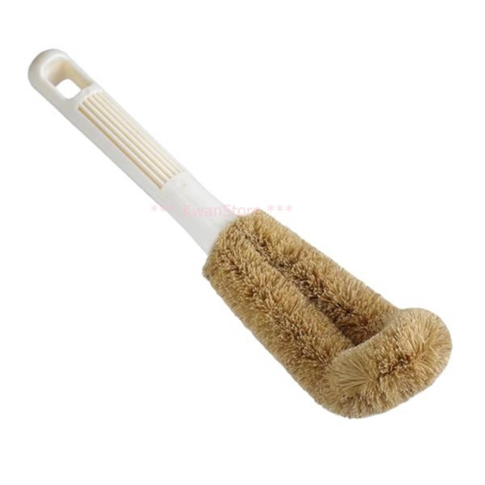 日本進口 小久保 彎曲棕刷 KOKUBO水槽刷 濾網刷 清潔刷 天然椰殼纖維-細節圖2