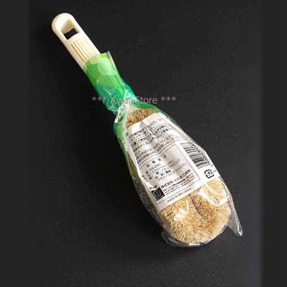 日本進口 小久保 彎曲棕刷 KOKUBO水槽刷 濾網刷 清潔刷 天然椰殼纖維-細節圖4