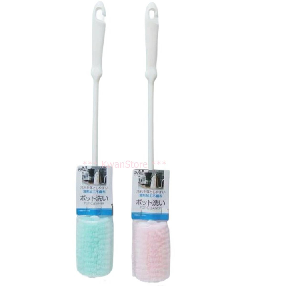 日本進口 PAL 波紋加工瓶刷 保溫瓶刷 杯刷 長柄刷 ~顏色隨機出貨-細節圖2