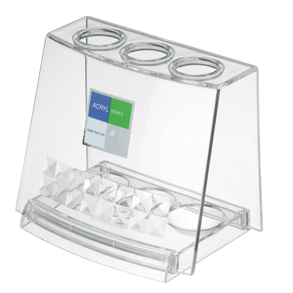 日本製 Inomata 牙刷架 水晶透明牙刷收納架-細節圖2