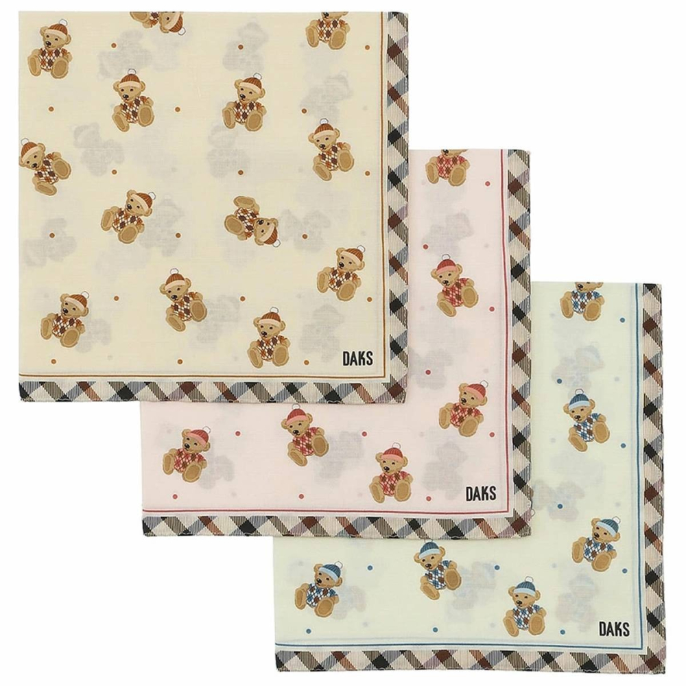 [48*48]日本製 DAKS 女士手帕 棉質手帕 純棉方巾 領巾 絲巾-細節圖2