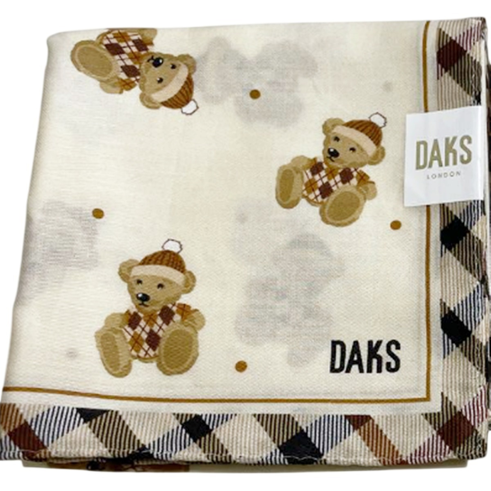 [48*48]日本製 DAKS 女士手帕 棉質手帕 純棉方巾 領巾 絲巾-細節圖7