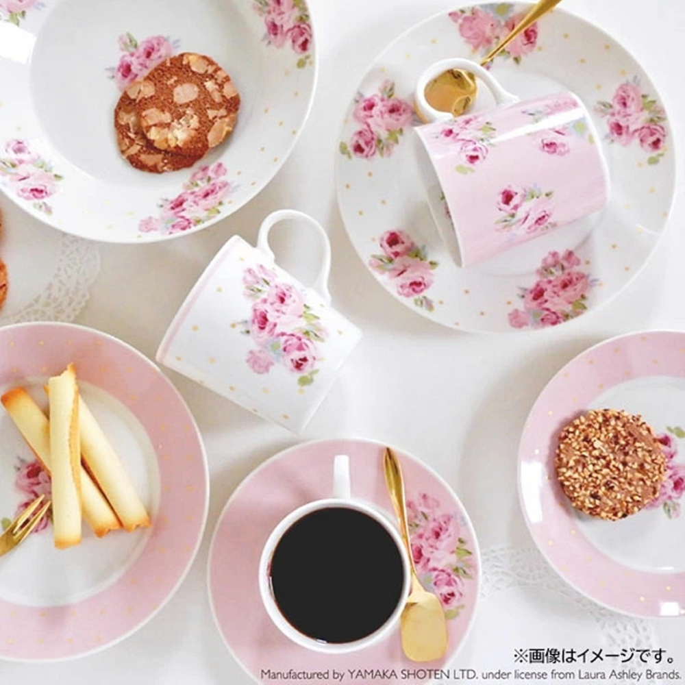 [22cm]日本製 Laura Ashley愛雪麗雙盤組 義麵盤 盤子-細節圖6