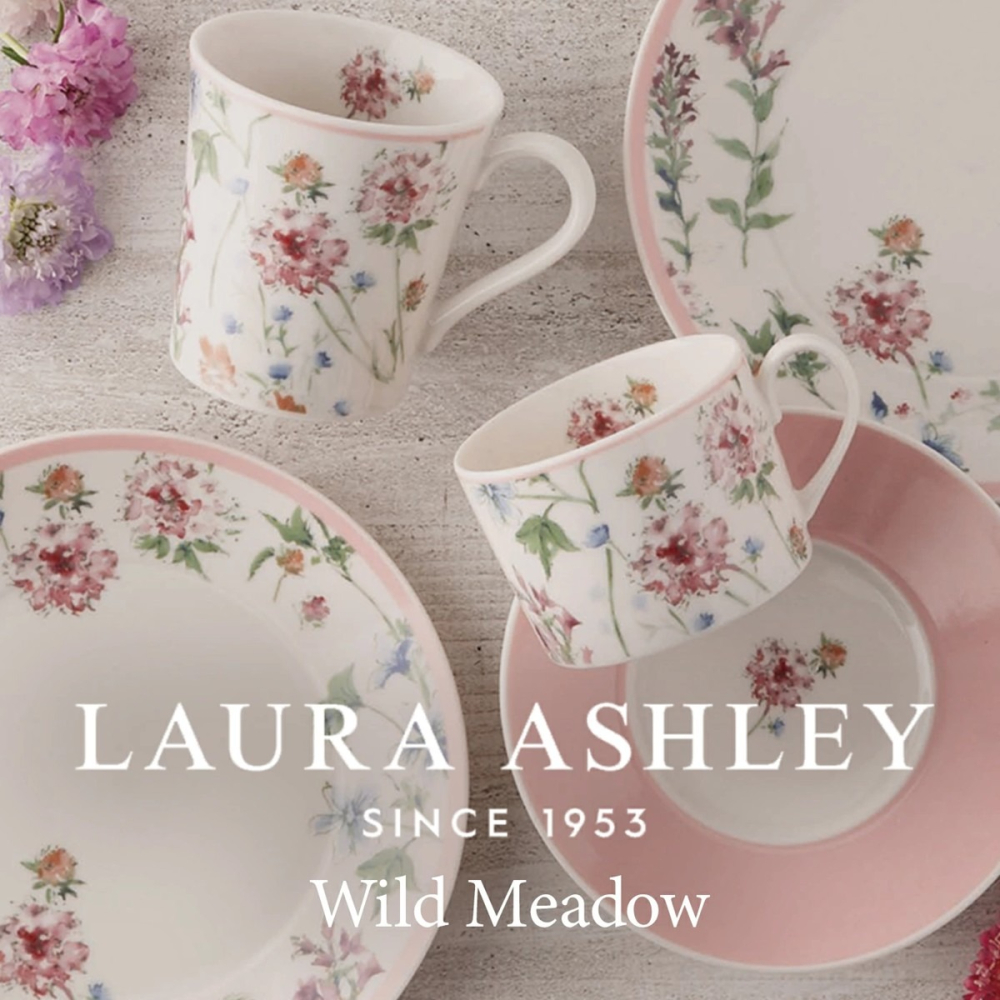 [22cm]日本製 Laura Ashley愛雪麗雙盤組 義麵盤 盤子-細節圖7