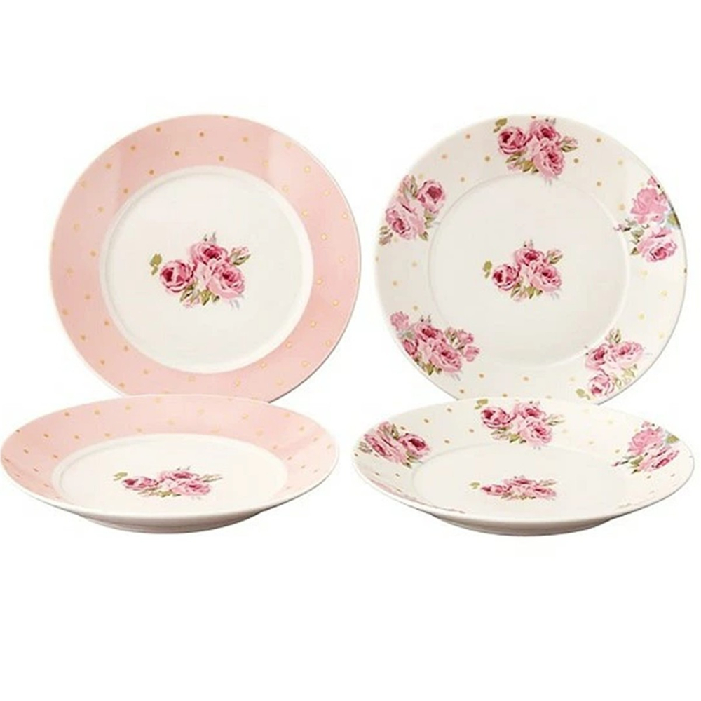 [16cm]日本製 Laura Ashley愛雪麗4入盤組 盤子-細節圖3