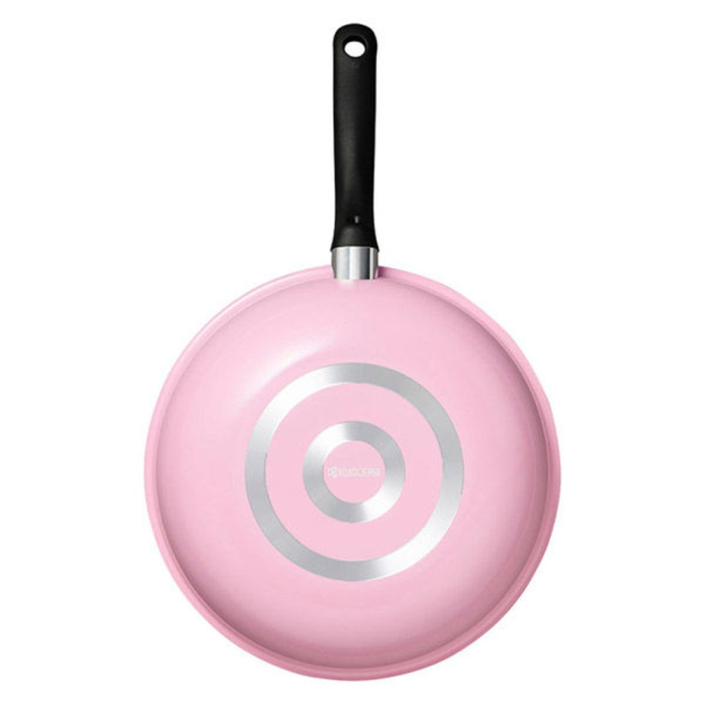 [28cm]日本進口 KYOCERA 京瓷平底鍋 炒鍋 深平底鍋 瓦斯爐專用-細節圖5