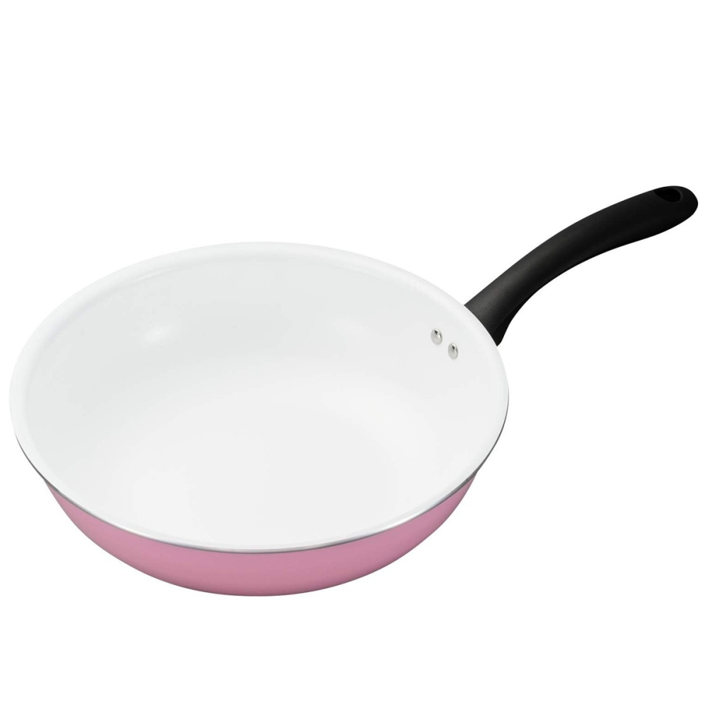 [28cm]日本進口 KYOCERA 京瓷平底鍋 炒鍋 深平底鍋 瓦斯爐專用-細節圖10