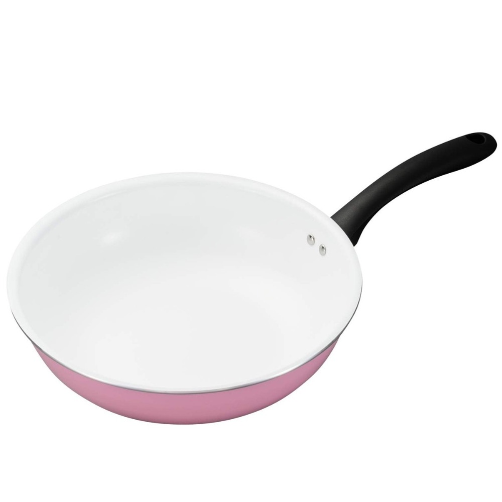 [28cm]日本進口 KYOCERA 京瓷平底鍋 炒鍋 深平底鍋 瓦斯爐專用-規格圖10