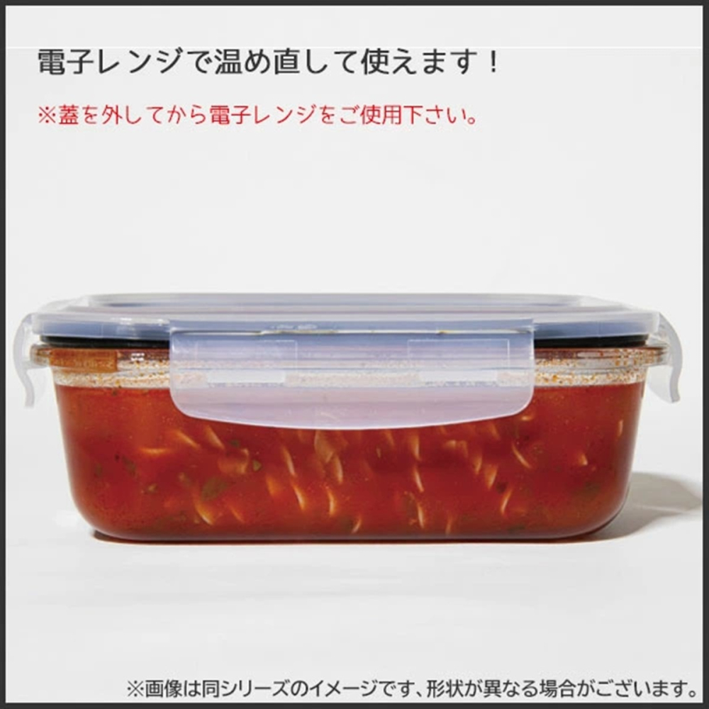 日本進口 CB 耐熱玻璃三入密封盒 保鮮盒-細節圖7