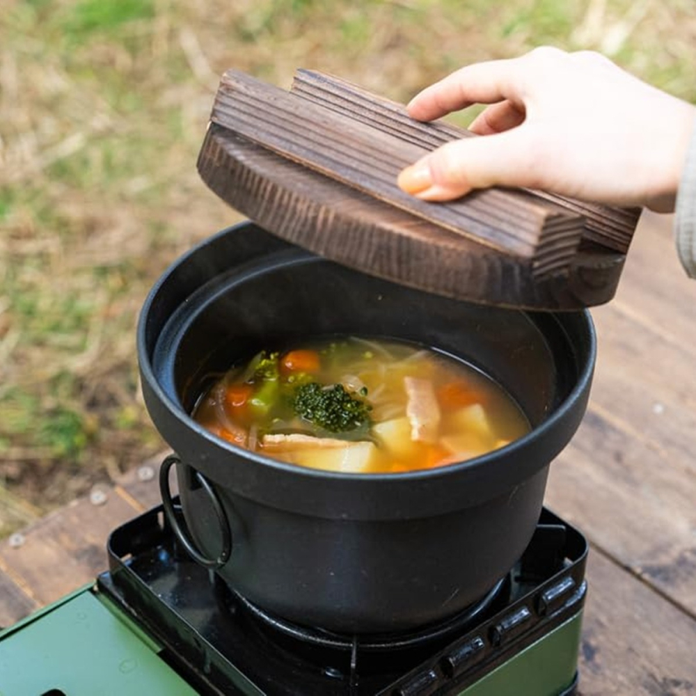 [限時優惠] [18cm]日本製 池永鐵工 鐵釜鐵鍋 鑄鐵鍋 煮飯鍋 也可當個人湯鍋喔-細節圖4