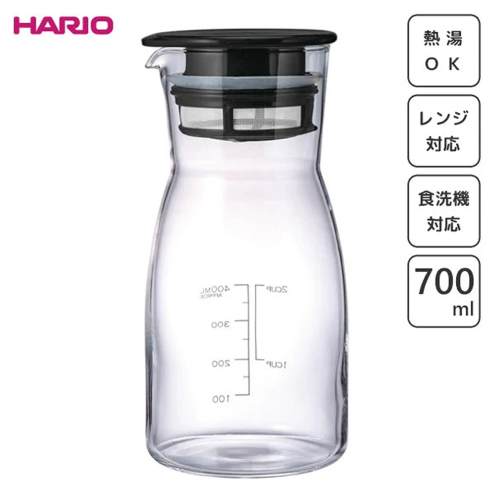 [700ml]日本製 Hario 果醋壺 玻璃瓶 冷水瓶 泡茶壺 耐熱玻璃材質-細節圖2