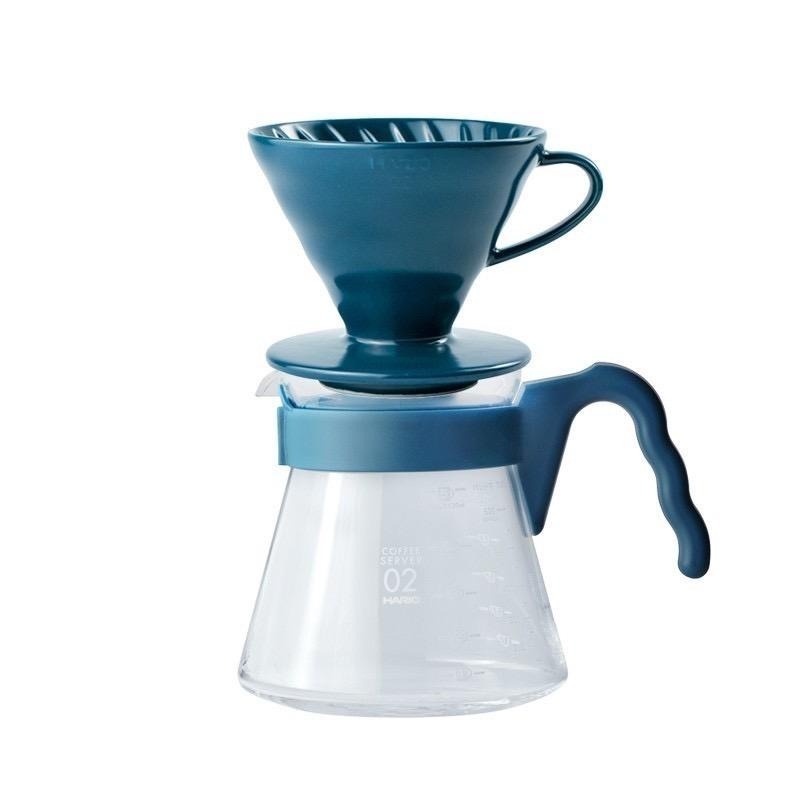 HARIO V60 彩色磁石濾杯 好握咖啡壺 藍媚茶色 吳須色『歐力咖啡』-細節圖3
