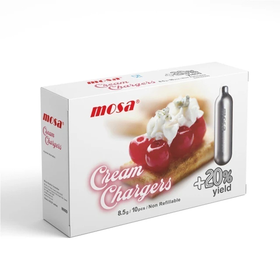 MOSA CO2 N2O 氣泡水 鮮奶油 氣彈小鋼瓶 每枚8.5g (一盒10枚入)-規格圖6