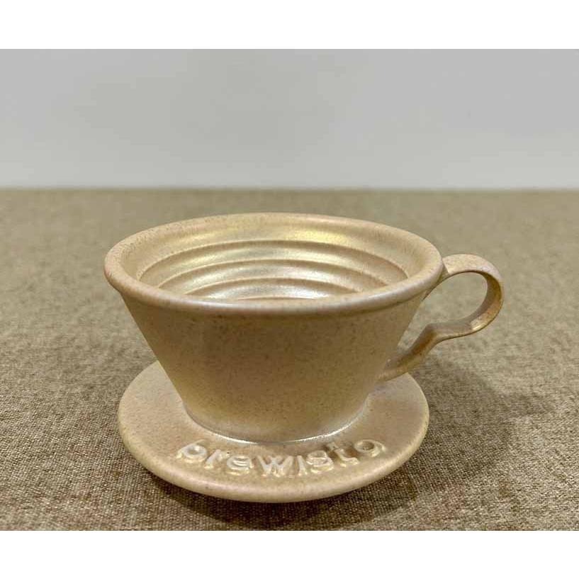 新款 Brewista 蛋糕濾杯 1-2人份 高溫陶瓷濾杯 155蛋糕型 更穩定萃取 冰晶藍 黑曜金 珊瑚色『歐力咖啡』-細節圖3