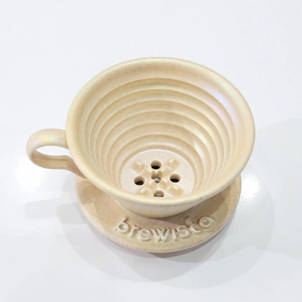 新款 Brewista 蛋糕濾杯 1-2人份 高溫陶瓷濾杯 155蛋糕型 更穩定萃取 冰晶藍 黑曜金 珊瑚色『歐力咖啡』-細節圖4