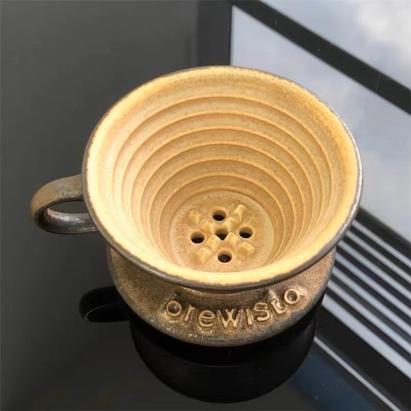 新款 Brewista 蛋糕濾杯 1-2人份 高溫陶瓷濾杯 155蛋糕型 更穩定萃取 冰晶藍 黑曜金 珊瑚色『歐力咖啡』-細節圖8