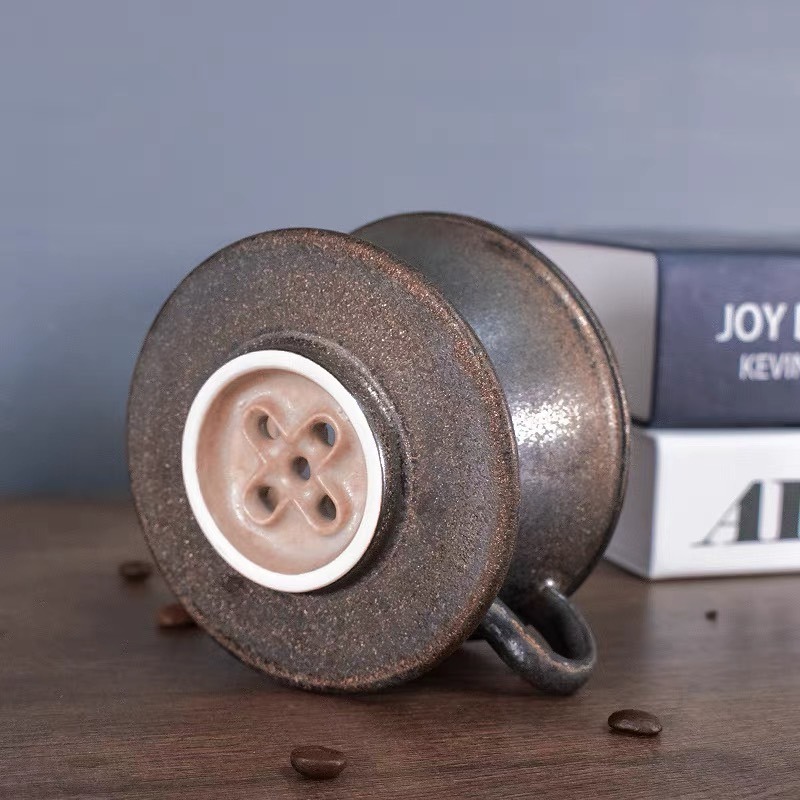 新款 Brewista 蛋糕濾杯 1-2人份 高溫陶瓷濾杯 155蛋糕型 更穩定萃取 冰晶藍 黑曜金 珊瑚色『歐力咖啡』-細節圖9