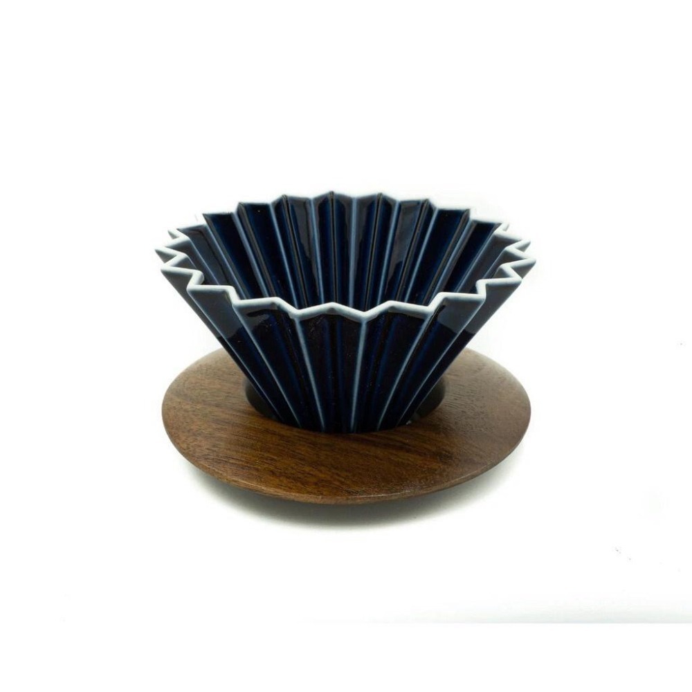 ORIGAMI 摺紙濾杯 V型 錐形 波浪型可用 含木座 S 世界冠軍濾杯 日本製『歐力咖啡』-細節圖3