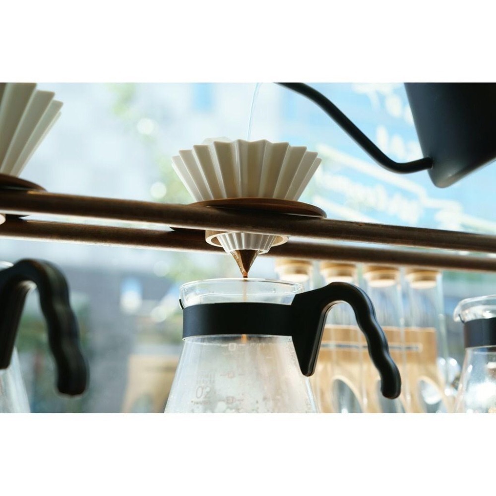 ORIGAMI 摺紙濾杯 V型 錐形 波浪型可用 含木座 S 世界冠軍濾杯 日本製『歐力咖啡』-細節圖6