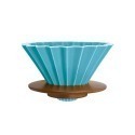 ORIGAMI 摺紙濾杯 V型 錐形 波浪型可用 含木座 S 世界冠軍濾杯 日本製『歐力咖啡』-規格圖9