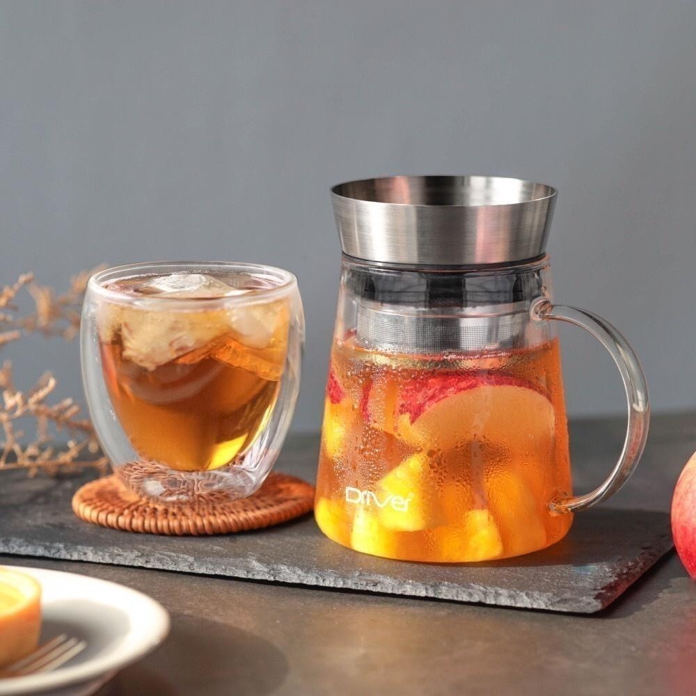 Driver 甘丹茶壺 500ml/ 1000ml 泡茶杯 泡茶壺 沖泡壺 泡茶杯 沏茶 玻璃壺 沖泡茶器『歐力咖啡』-細節圖2