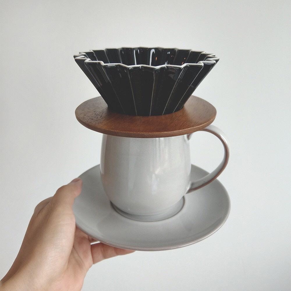 ORIGAMI 摺紙咖啡 | 杯座 咖啡濾杯專用 木質 樹脂 日本製『歐力咖啡』-細節圖5