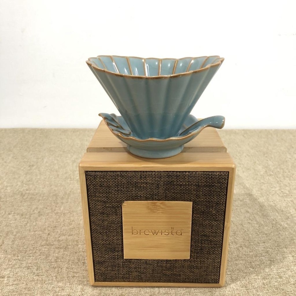 Brewista 菩提濾杯 咖啡壺 一葉一菩提 陶瓷錐型濾杯 咖啡下壺 禮盒 自然冰裂紋『歐力咖啡』-細節圖2