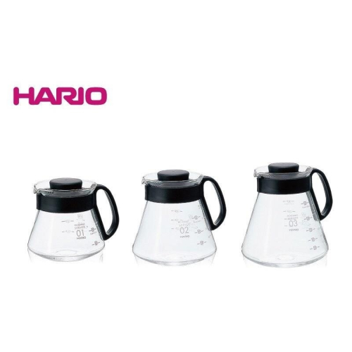 HARIO V60耐熱玻璃壺 �咖啡壺 手沖玻璃壺 日本製 XVD-36/60/80B『歐力咖啡』