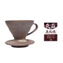 【新品上市 火山黑 象牙白】HARIO X 陶作坊 V60老岩泥 咖啡濾杯 手沖濾杯『歐力咖啡』-規格圖11