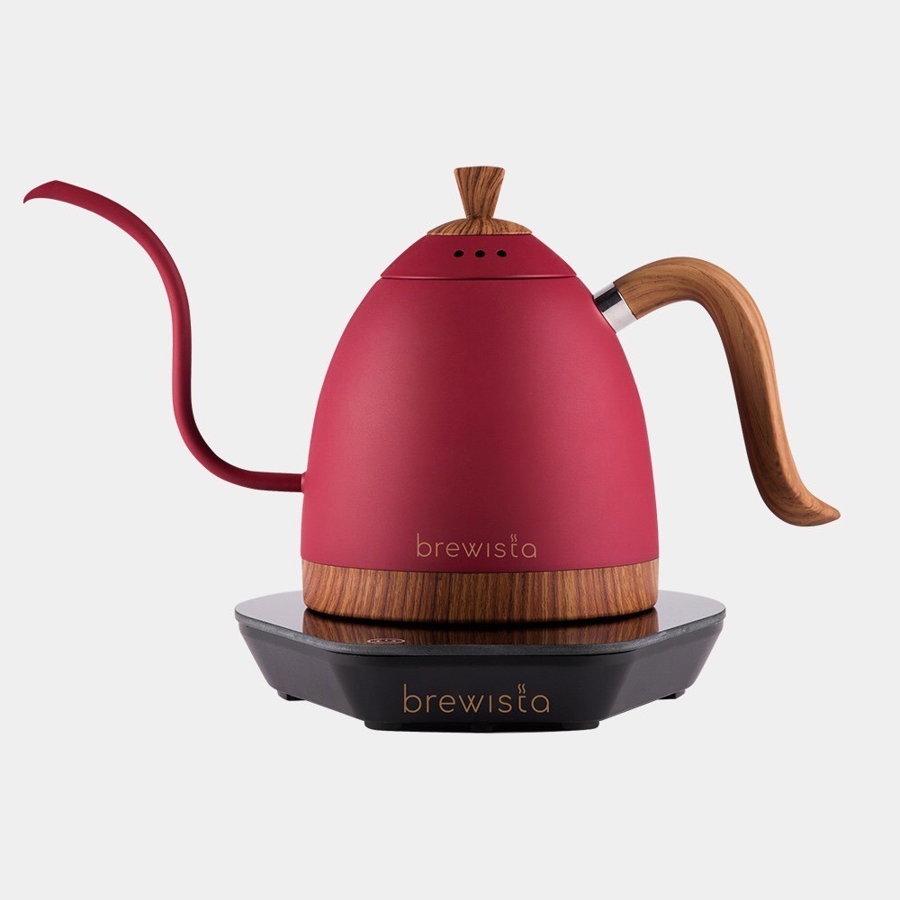 【贈咖啡豆半磅】Brewista 600ml 溫控壺+ HARIO V60紅色陶瓷濾杯咖啡壺組 360ml 特惠組合-細節圖2