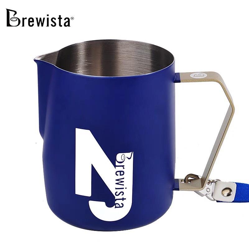 新款 Brewista NJ拉花鋼杯 不鏽鋼尖嘴 拿鐵咖啡拉花杯 拿鐵杯 Irvine Guo聯名設計『歐力咖啡』-細節圖2