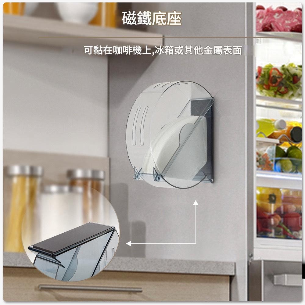 防塵咖啡濾紙盒 收納盒 濾紙架 圓形 方形 錐形/扇形濾紙都可用-細節圖3