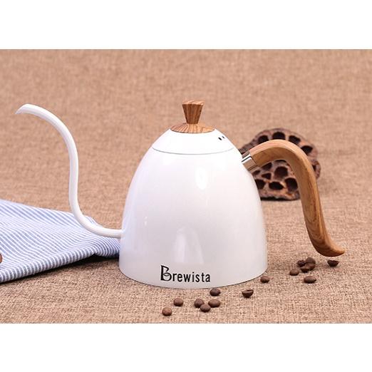 Brewista 0.7L 細長嘴手沖壺+HARIO V60白色 02 陶瓷濾杯咖啡壺組 特惠組合『歐力咖啡』-細節圖2