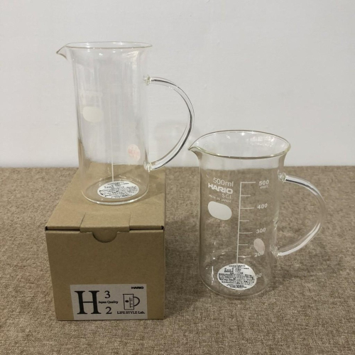 HARIO 文創把手燒杯 玻璃量杯 300ML/ 500ML 日本製 TBE-300/500『歐力咖啡』