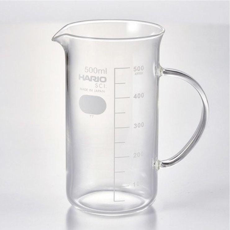 HARIO 文創把手燒杯 玻璃量杯 300ML/ 500ML 日本製 TBE-300/500『歐力咖啡』-細節圖6