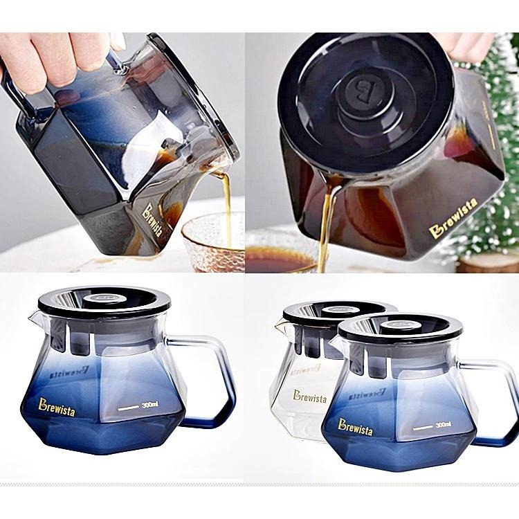 Brewista 魅影藍 圖蘭朵水晶玻璃濾杯 鑽石玻璃分享壺 咖啡壺『歐力咖啡』-細節圖7