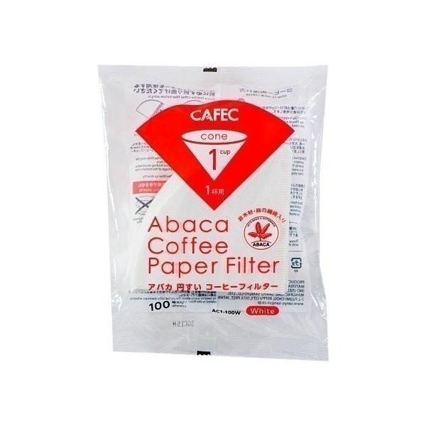CAFEC 三洋濾紙 麻纖維ABACA 錐形濾紙 白色100入 HARIO KONO可『歐力咖啡』-細節圖2