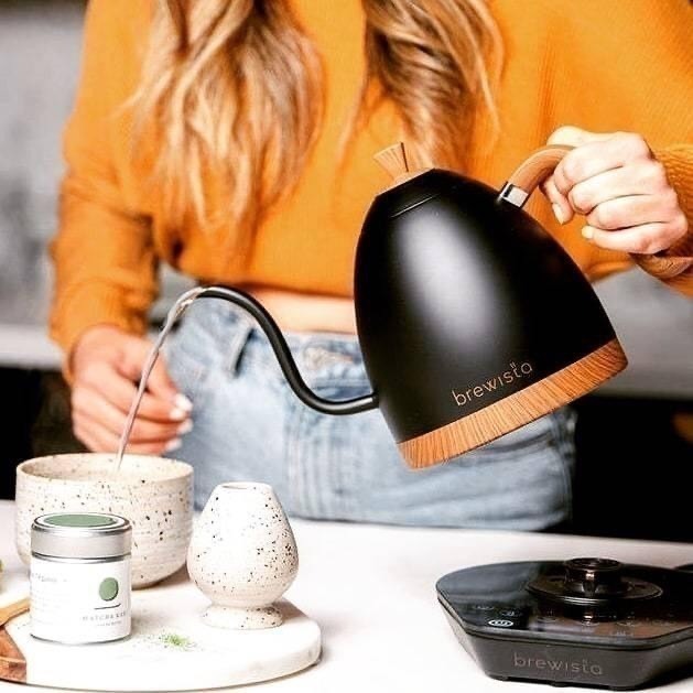 【贈咖啡豆+濾紙】最新款 PRO Brewista 溫控手沖壺 1000ml 溫控壺 手沖壺 泡茶 公司貨 保固一年-細節圖8