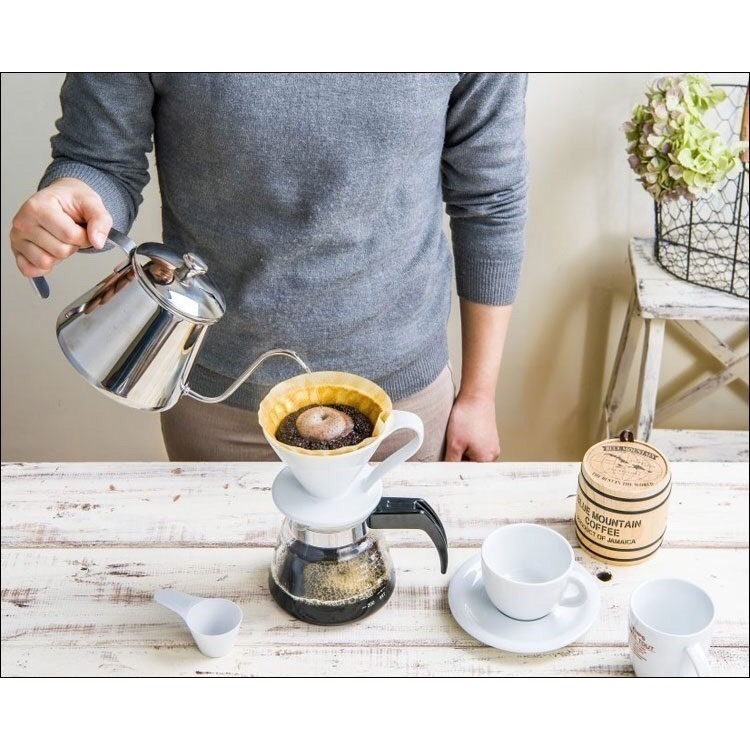 新款 三洋 CAFEC 花瓣濾杯 手沖咖啡 錐形濾杯 1-2/ 2-4人份 付計量湯匙 日本製 有田燒『歐力咖啡』-細節圖6