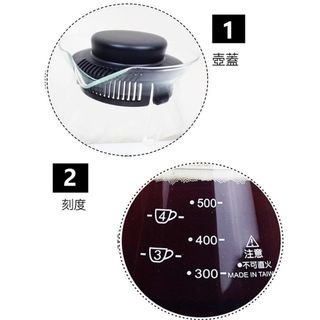 台玻耐熱玻璃壺 360ml/ 600ml 台灣製造 咖啡壺 分享壺 茶壺 玻璃把『歐力咖啡』-細節圖3