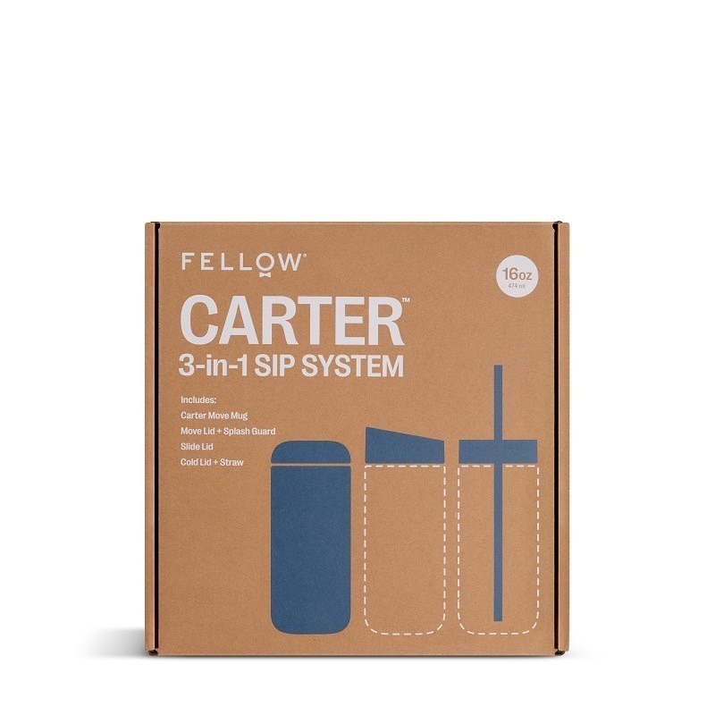 FELLOW CARTER KIT-卡特保溫瓶限定禮盒組 (一杯三蓋：藏藍/ 霧面白/ 磨砂黑)『歐力咖啡』-細節圖9