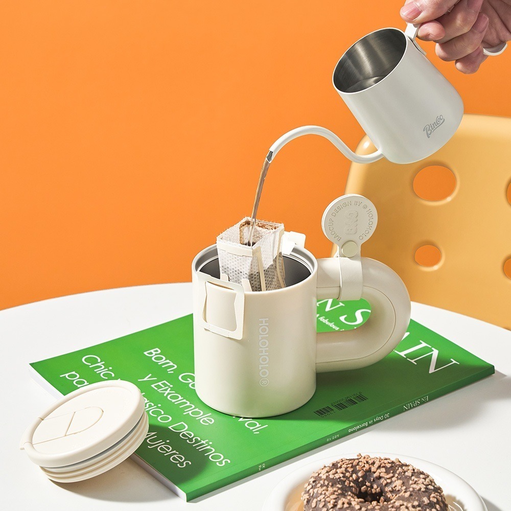 『HOLOHOLO』BAG CUP 不鏽鋼包包保溫杯 380ml（3色）『歐力咖啡』-細節圖7