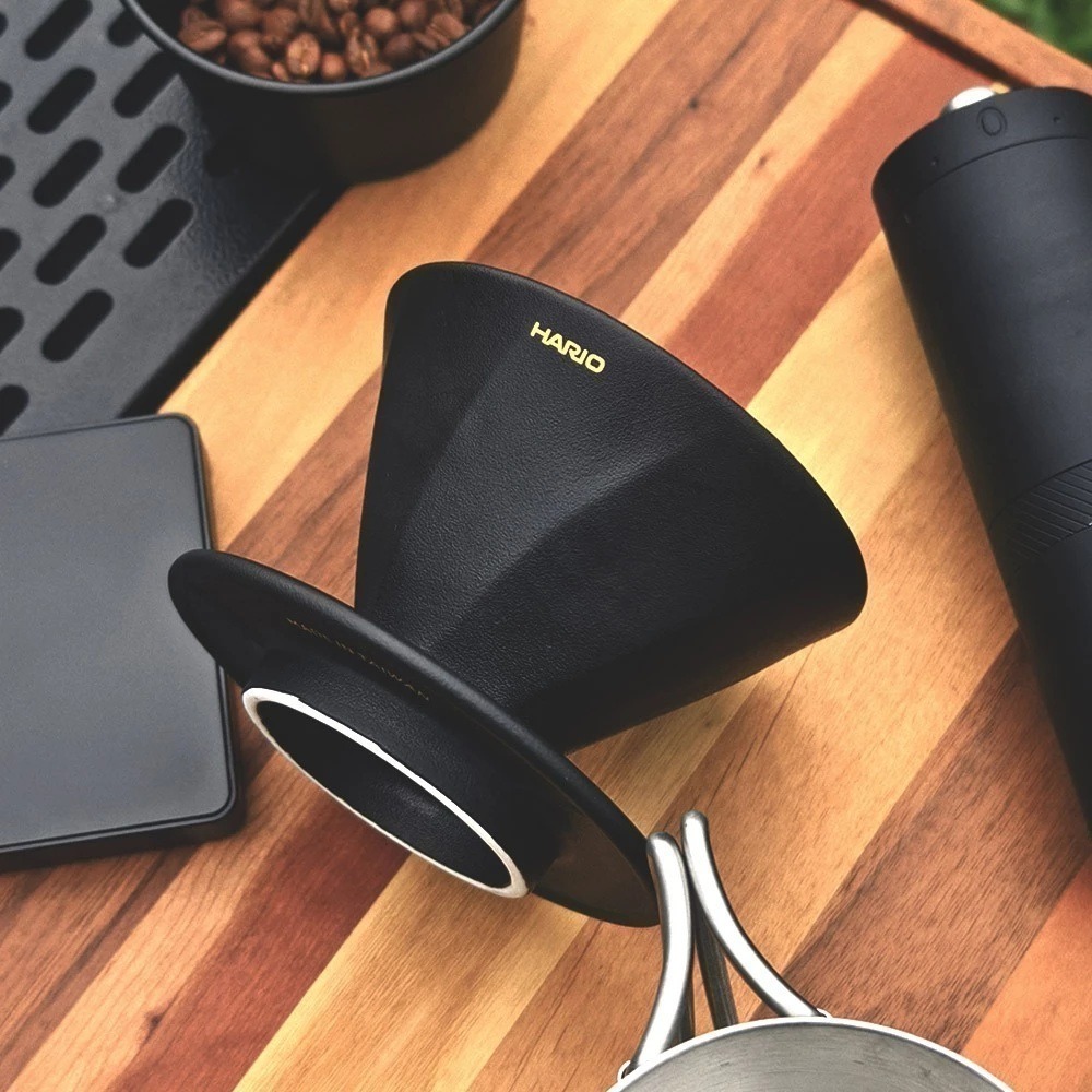 Hario 阿爾法濾杯 V60凹肋骨 陶瓷 蛇紋 Tritan版 錐形濾杯01 排水順暢 不堵塞-細節圖7