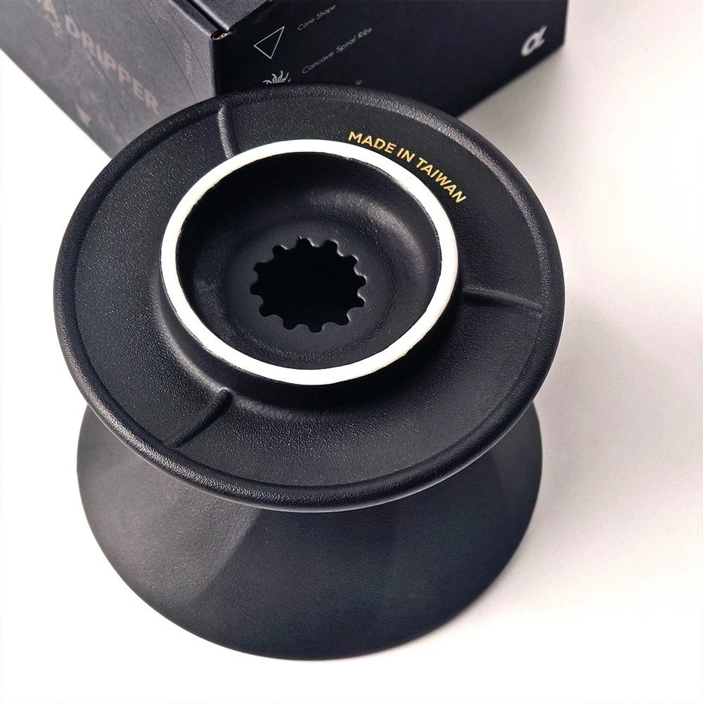 Hario 阿爾法濾杯 V60凹肋骨 陶瓷 蛇紋 Tritan版 錐形濾杯01 排水順暢 不堵塞-細節圖8