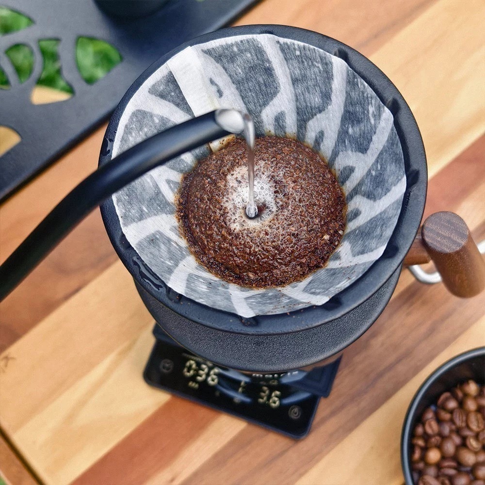 Hario 阿爾法濾杯 V60凹肋骨 陶瓷 蛇紋 Tritan版 錐形濾杯01 排水順暢 不堵塞-細節圖6