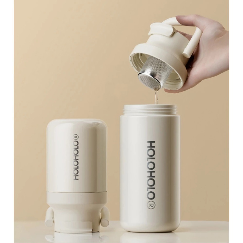 『HOLOHOLO』LIULIU TEA 茶水分離保溫水壺 700ml 泡茶壺 泡茶杯 茶濾網 隨行杯 保溫杯-細節圖2