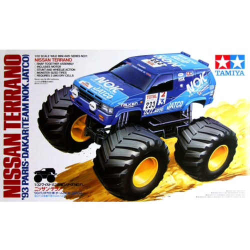 田宮Tamiya    #17011 大腳四驅車 NISSAN Terrano NOK JATCO93 巴黎達卡規格-細節圖2