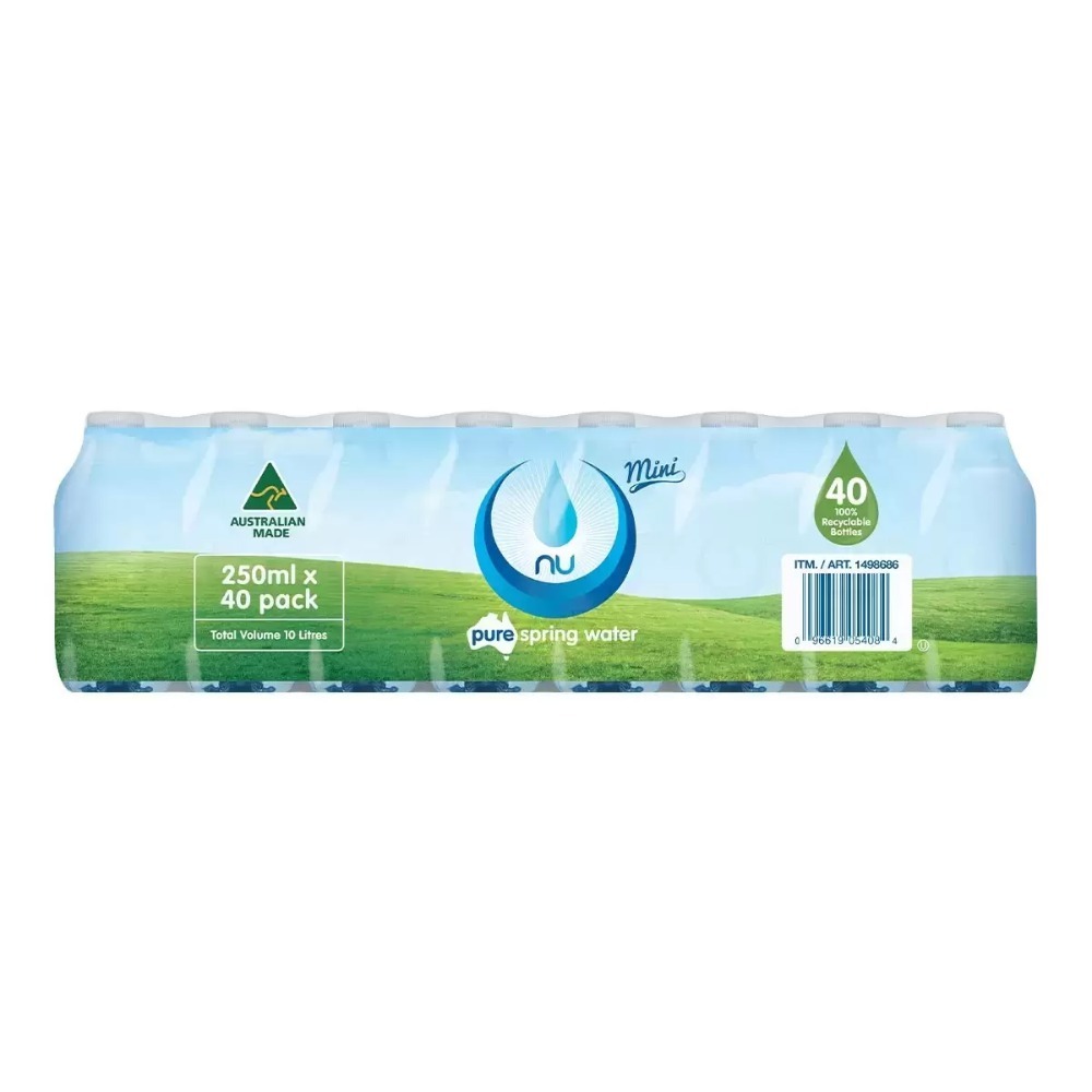 宅配免運 好市多官網代購 Nu-Pure 泉水 礦泉水 氣泡水 500毫升*30 1公升X15 250毫升*40瓶-規格圖1